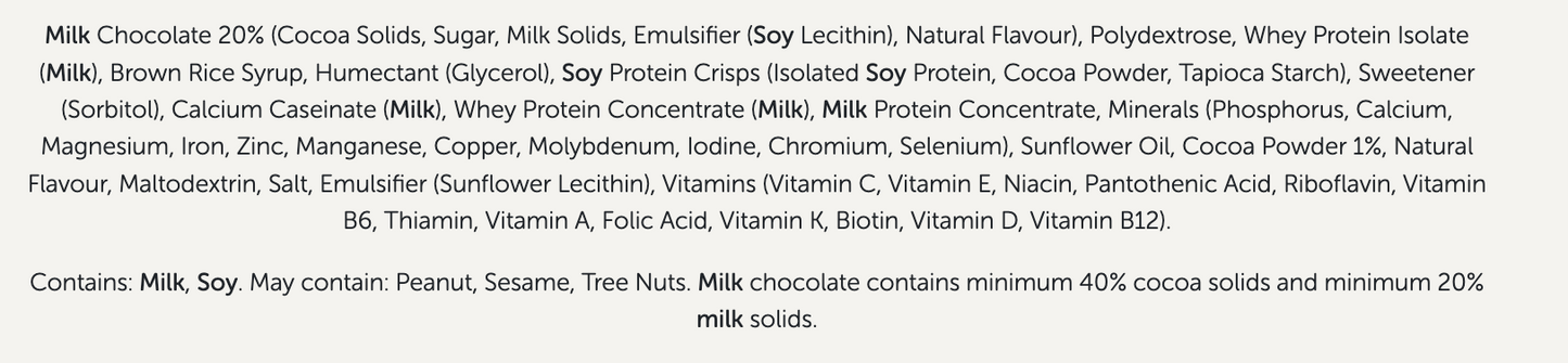 Formulite Meal Replacement Bar - Choc Crisp