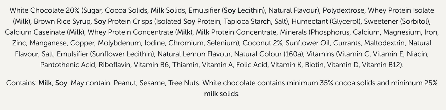 Formulite Meal Replacement Bar - Lemon Coconut