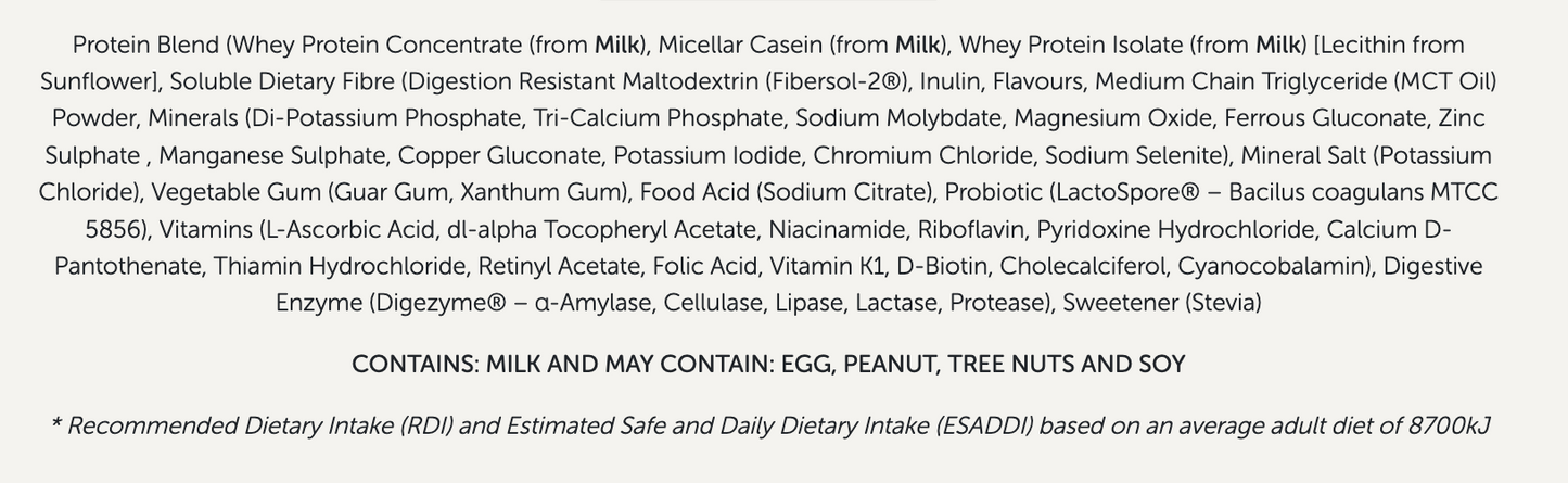 Formulite Meal Replacement Shake - Creamy Vanilla - Tub